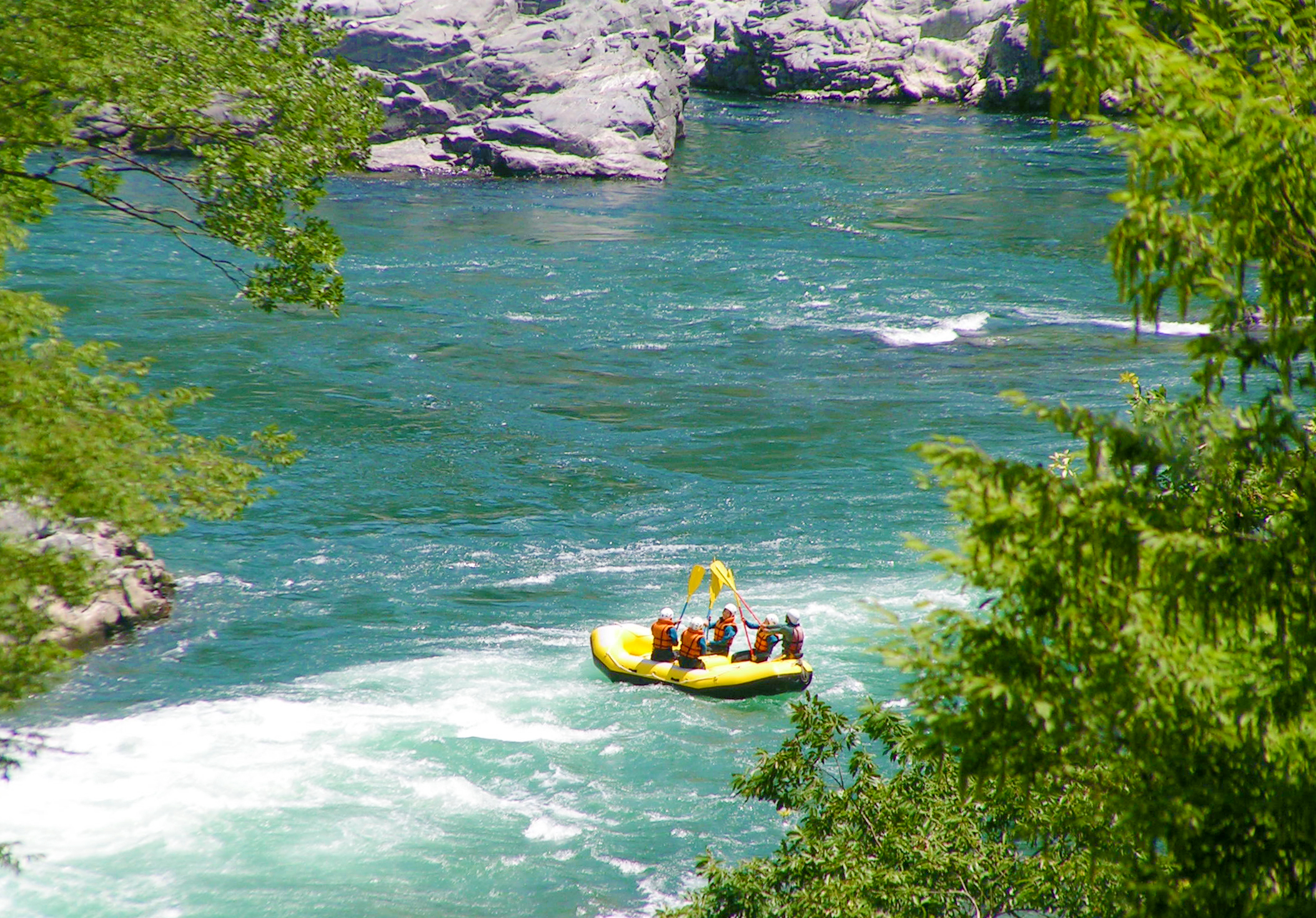 Yoshino River rafting wide range